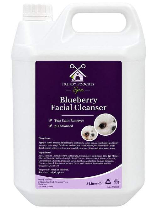 Trendy Pooches Blueberry Facial Spa Cleanser for Dogs