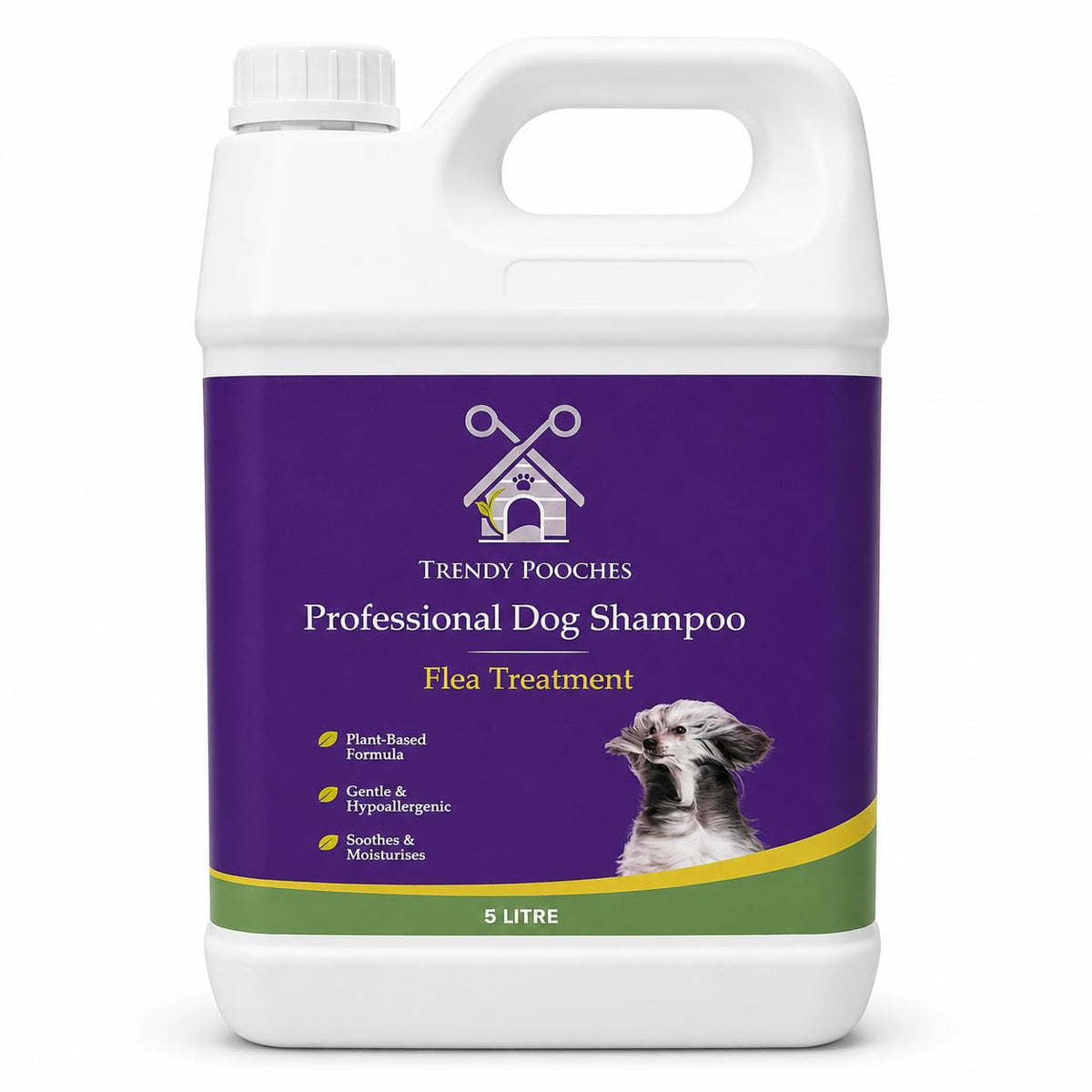 Trendy Pooches Professional Dog Shampoo Flea Treatment 5L